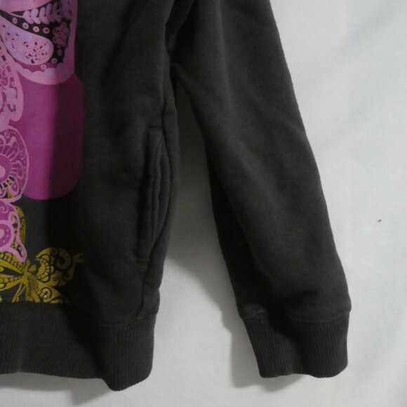 WOOLWORTHS | 6-7 years | Brown Hooded Zip-Up Sweatshirt | Butterfly Print Front - Picture 9 of 16